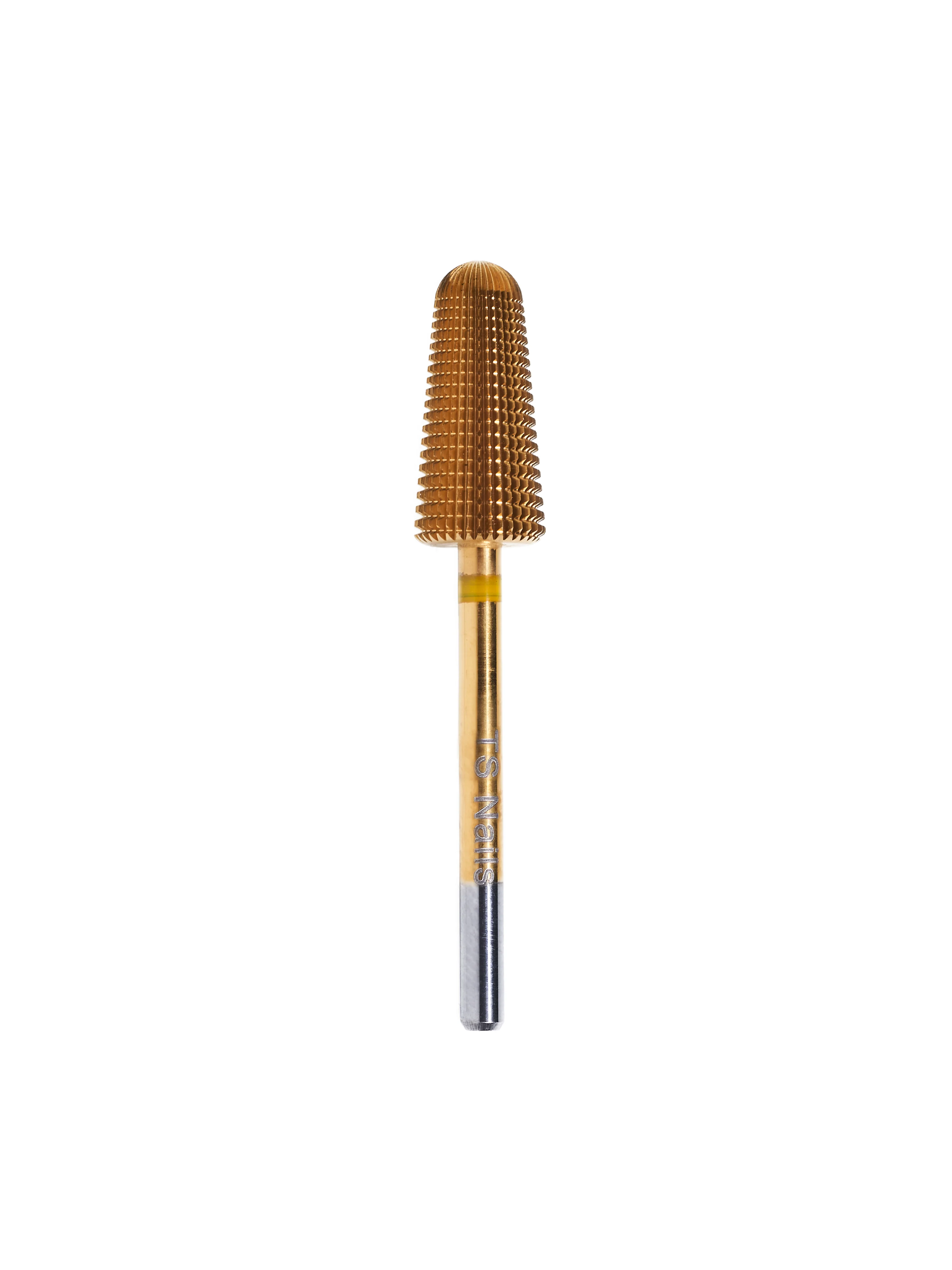 Carbide bit extra fijn geel (rechts-en linkshandig) rounded cone